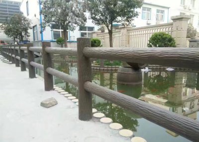 仿樹皮護欄案例